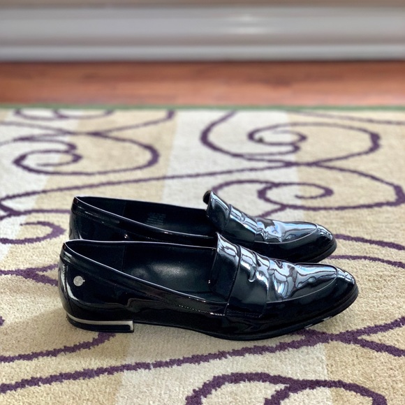 Calvin Klein Black Patent Leather Loafers - Picture 4 of 8